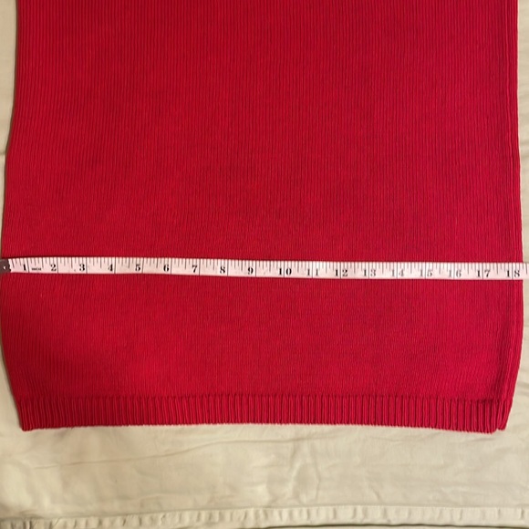 Red Sweater Midi Skirt - Picture 4 of 9